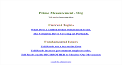 Desktop Screenshot of primemeasurement.org